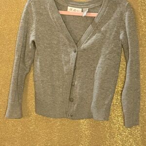 The Children's Place Gray Button-Up Sweater